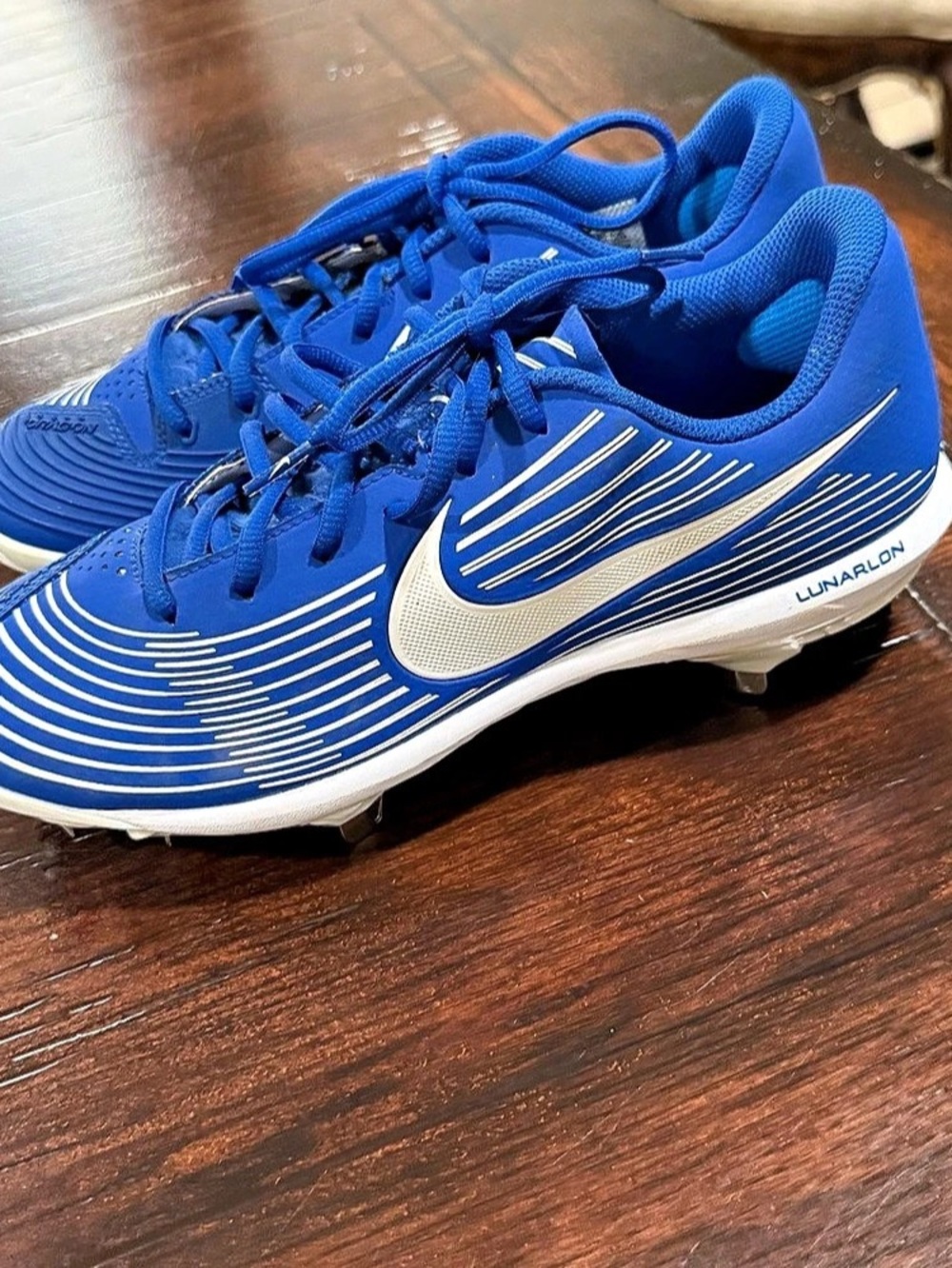 Nike LunarCrazе Men's Blue & White US 8.5 Cleats